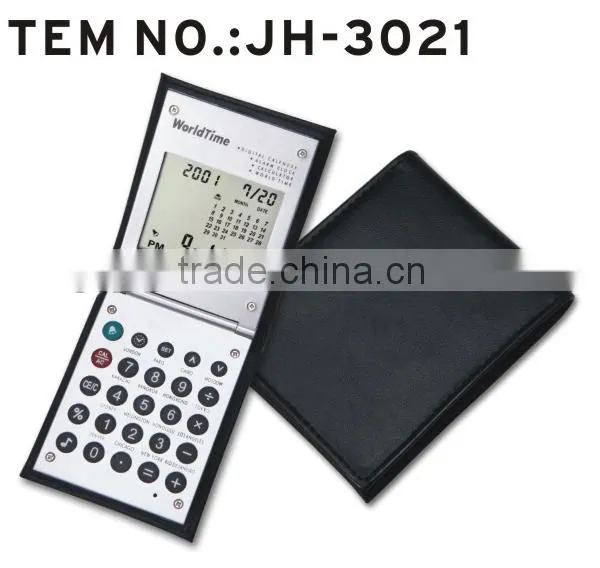 8 Digits Leather Notebook With Calculator&calculator Notebook photo-3