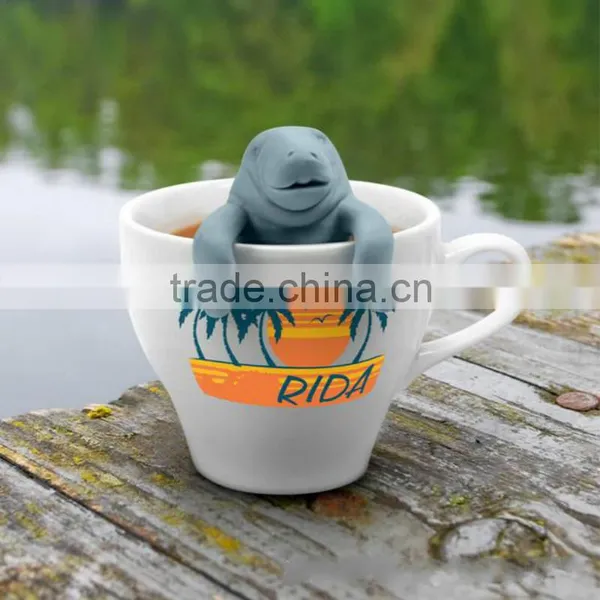 Animal Shaped Manatee Silicone Novel Tea Infuser photo-5