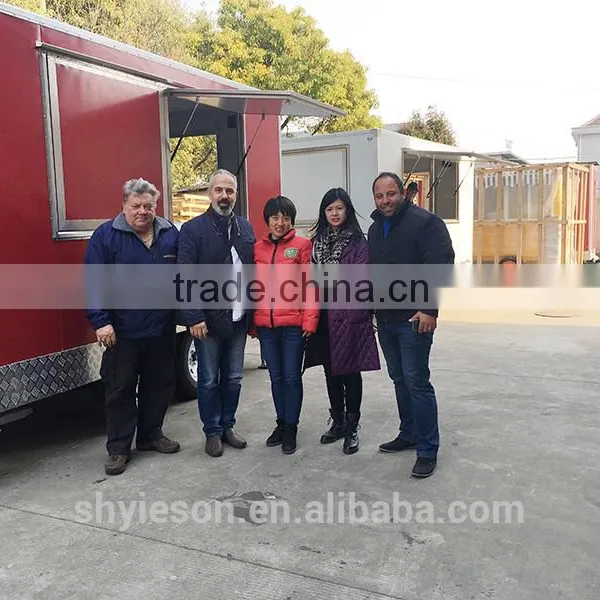 Sus 304 Fast Food Mobile Kitchen Trailer / Towable Food Trailer for Sale and Food Cart Manufacturer With Price photo-4