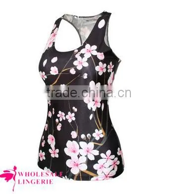 Wholesale Stringer Tank Top Wholesale Print Flower Tank Top Women photo-2