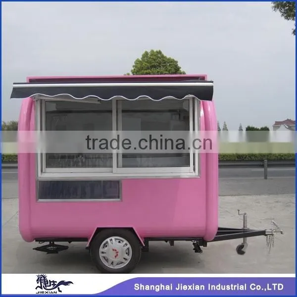 JX-FR220H Nice Color Mobile Fryer Food Cart Trailer for Sale photo-2