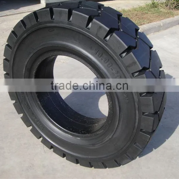 Heavy Duty Solid Tire 10.00-20 for VOLVO Wheel Loaders L20B L25B L35B L30 photo-3