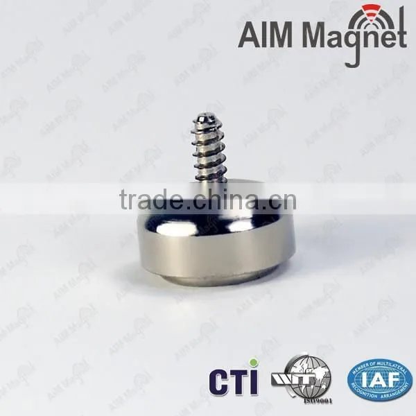 N48 Strong 10 mm Pot Magnet With Threaded Stem photo-2