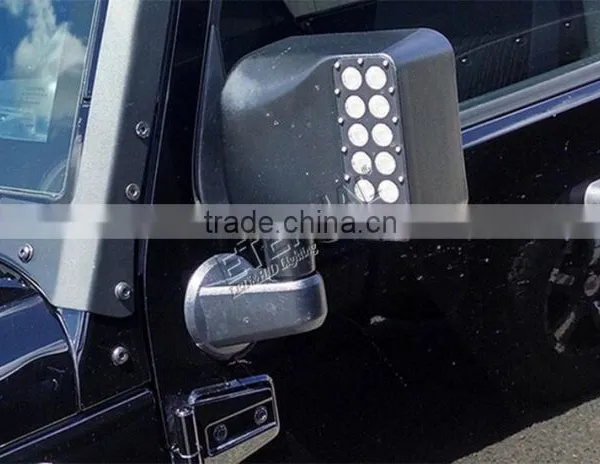 07-14 JEEP Wrangler Rubicon JK LED Offroad Mirror Light 4x4 Racing Vehicles Rear Mirror photo-6