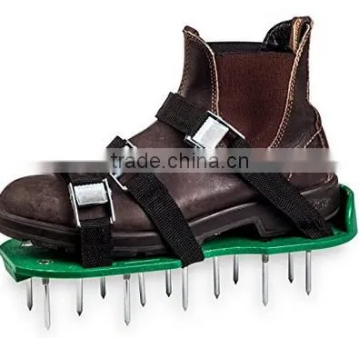Lawn Aerator Shoes W/Metal Buckles and 3 Straps Lawn Aerator Sandals, Turf Aerating Shoes photo-3