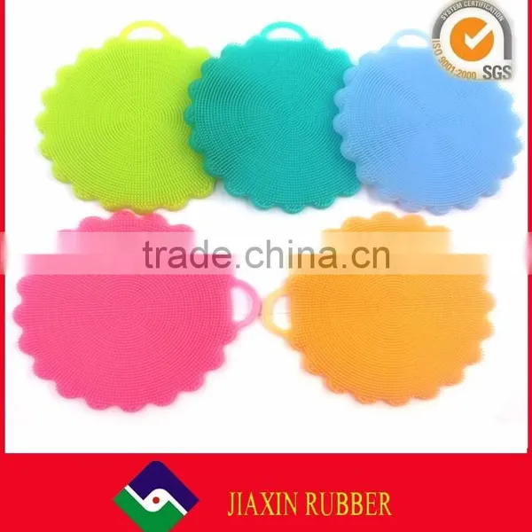 Durable Soft Silicone Kitchen Tableware Scrub Brush Wash Tool for Pots Bowls Dishes photo-6