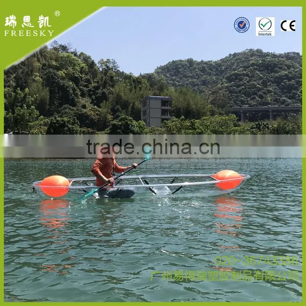 PC 2 Seat Clear Bottom Peddle Kayak Transparent for Sale photo-5