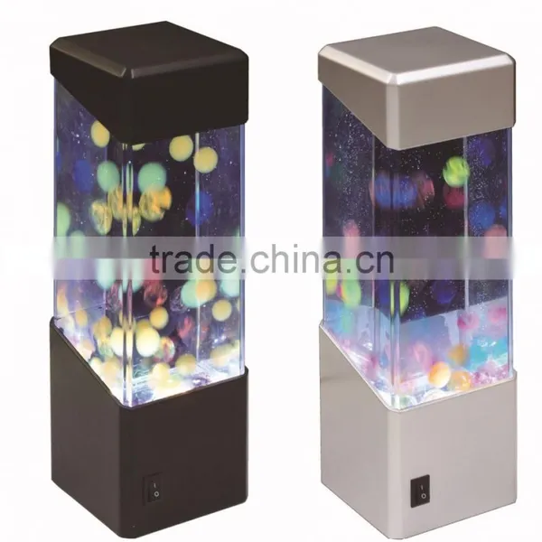 New Arrival LED Colorful Changing Decorative Volcanic Lights, Flashing Jellyfish Light, Table Mini Aquarium With LED Light photo-5