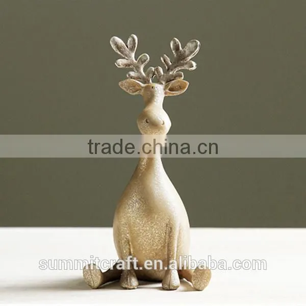 Resin Gold Deer Figurines Novelty Product Best Toys for 2016 Christmas Gift photo-5