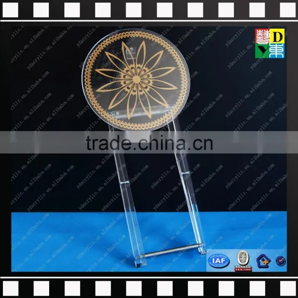 Small Acrylic Folding Table PMMA Coffee Tea Table Crystal Plastic Tray Table From China Manufacturer photo-2
