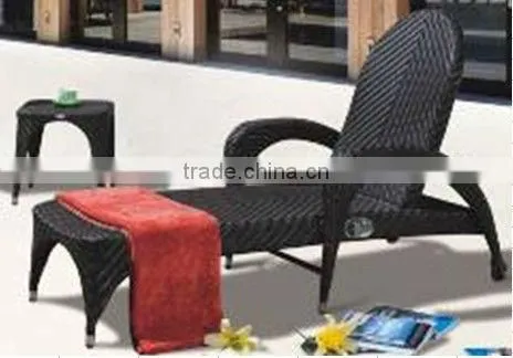 GOOD QUALITY PEOPLE LOUNGER FURNITURE SUNLOUNGES UV Resistant Garden Furniture Rattan Sun Lounger photo-3