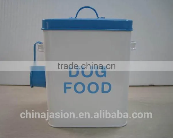 Food Container Storage Tin Metal Lanudry Powder Box With Spoon photo-2