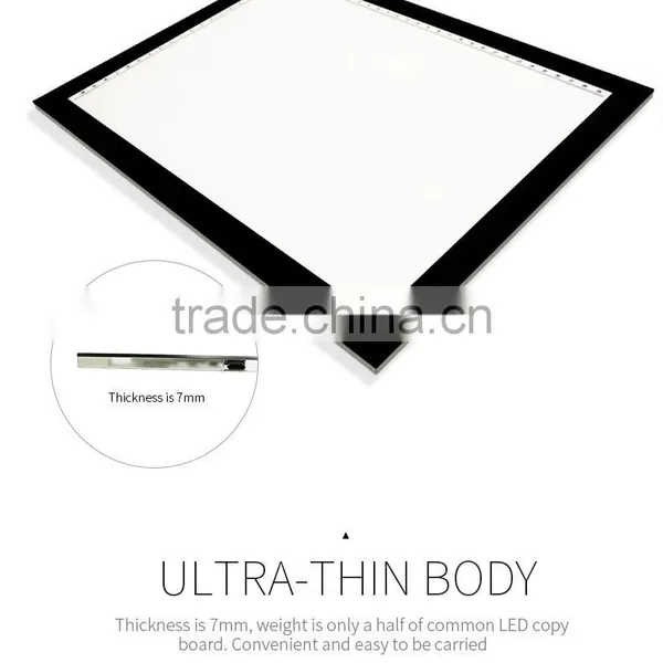 A3 and A4 Ultra Slim LED Drawing Light Box A4 LED Copy Board Tracing Light Pad For School photo-4