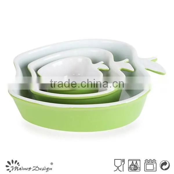 Hot Sale Round Ceramic Stoneware Oven Safe Baking Tray photo-4