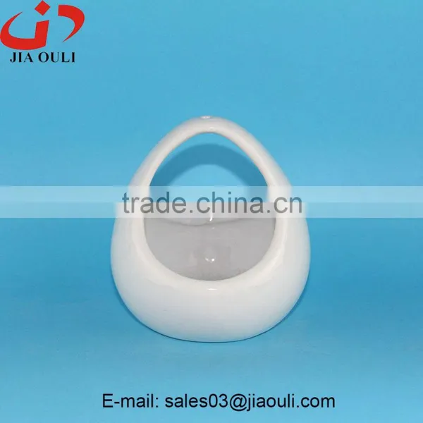 2016 New Design EASTER Decorations Ceramic Egg Basket, Planter photo-2