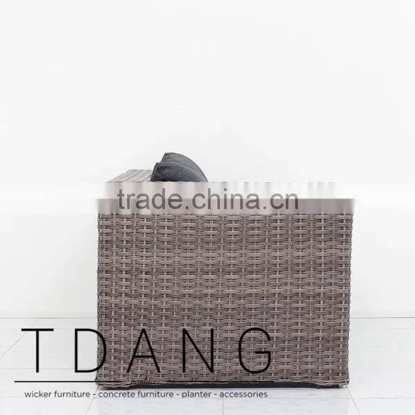 Helena Right Hand Wicker Bench - Vietnam Conversation Furniture photo-4