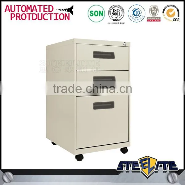Low Price 3 Drawer Mobile Filing Cabinet 3 Tiers Portable Employee Locker Cabinet photo-2