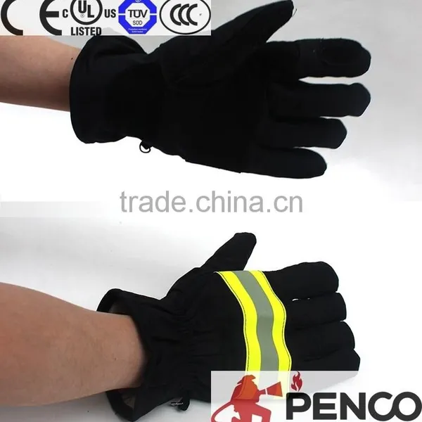 Aramid Fire Retardant Hand Protection Urban Traffic Riding Reflective Traffic Fireman Gloves photo-4