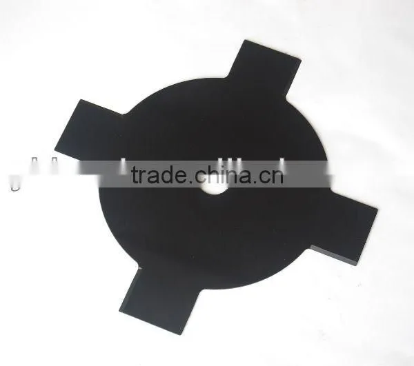 65MN Black Parts of Garden Tools 12 Inch 3T Grass Cutter Blade photo-3