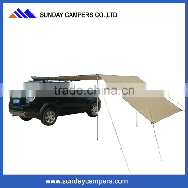 Beijing Factory 280g Polycotton Picnic Car Side Awning Shade With Extension photo-2