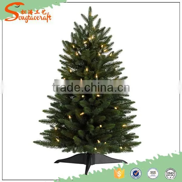 2016 Green Metal Lighted Christmas Trees Lighted Decorative Indoor Tree