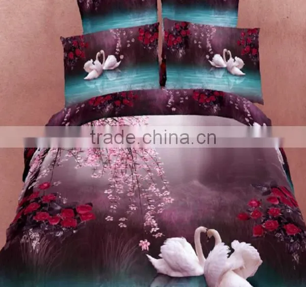 Competitive Price Digital Printed Chinese Cheap Bedspreads,choice Hotels Satin Bedding photo-3