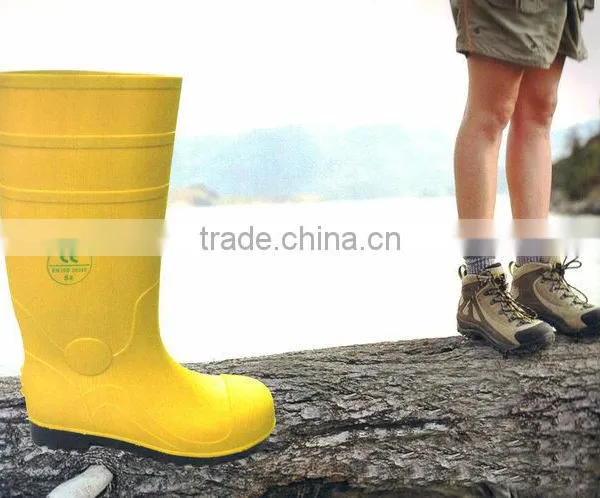 High Quality Erode Resistance Antislip PVC Chemical Steel Toe Work Boots photo-2
