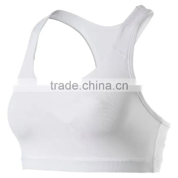 Wholesale Women Sexy Custom Blank Plain Fashionable Sports Training Bra Top photo-5