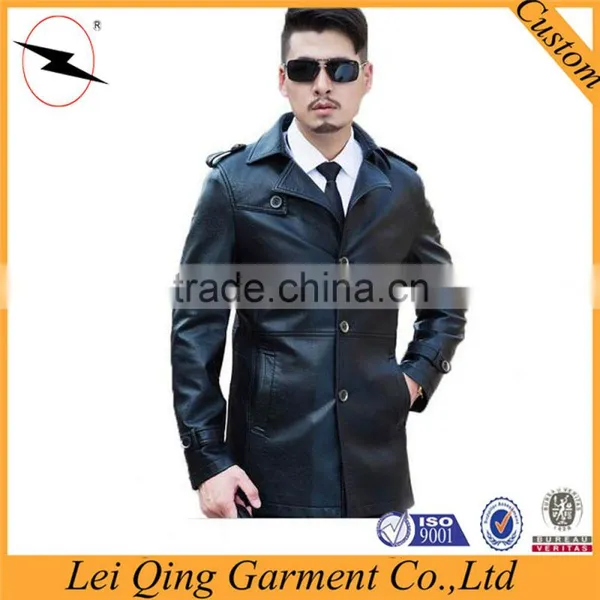 2016 Fashion Leather Winter Man Jacket photo-3