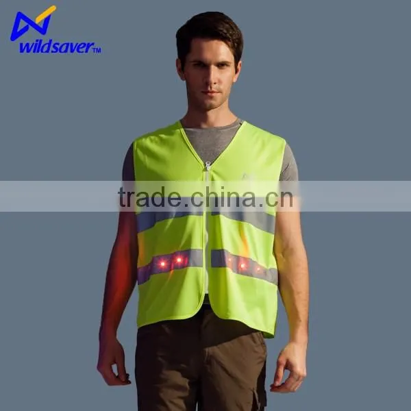 2016 New Idea Product LED Flashing Rerflective Floding Wholesale Work Clothes photo-4