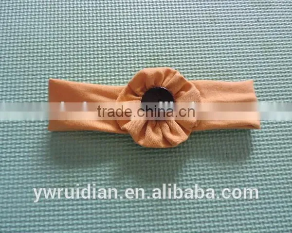 Kids Girl Flower Raglan Hairwear Persnickety Remake Cotton Bowknot Baby Girl Headbands Children Button Hairband Wholesale 2016 photo-6