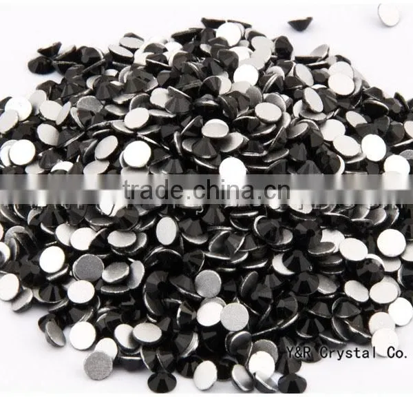 SS10 Black Crystal Rhinestones Strass for Wedding Dress photo-4