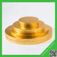 Wholesale Golden Round Mdf Cake Boards
