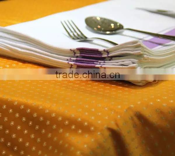 2015 New Color Plain White With Romantic Violet Strip Kitchen Tea Towel photo-3