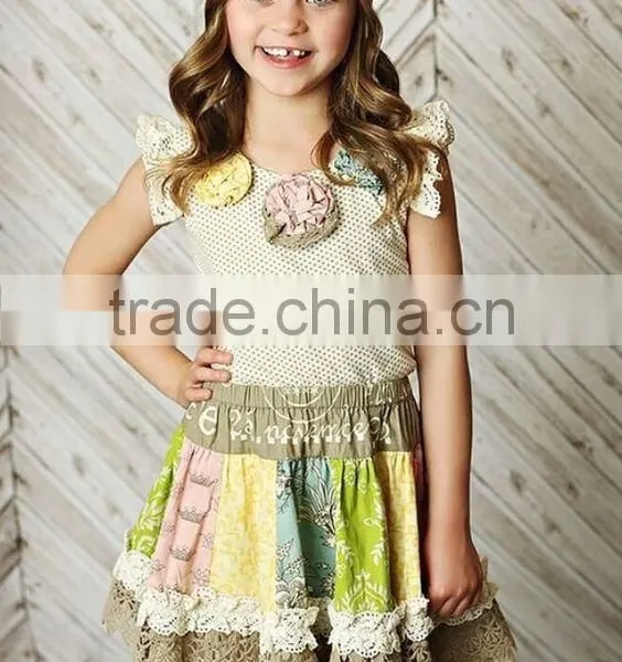 2017 Mustard Pie Remake Girls Dress Summer Kids Clothing photo-6