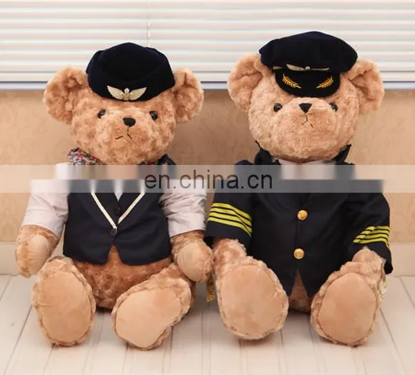 Wholesale Teddy Bear Stuffed Plush Toy With T-Shirt and Hat photo-3