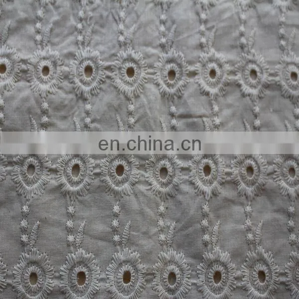 100% Cotton Embroidered Fabric With Competitive Price photo-3