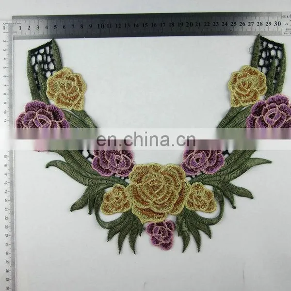 2017 Fashion Colorful Embroidery Lace Collar/lace Patch for Garment Neckline photo-4