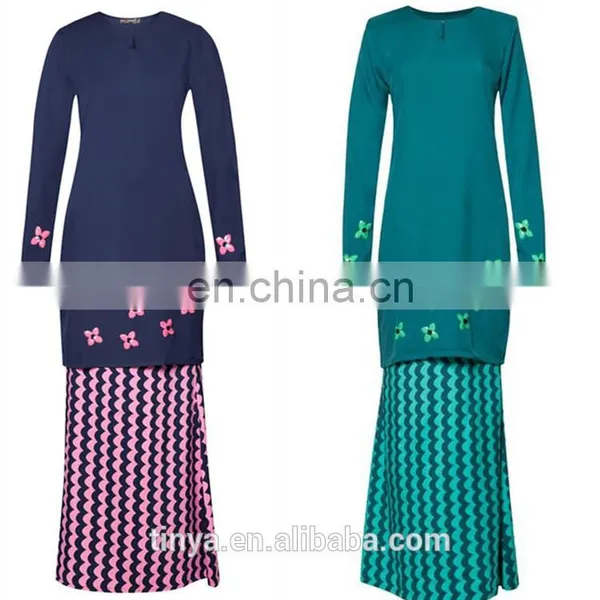 Latest Design Women Baju Kurung Islamic Clothing Wholesale photo-5