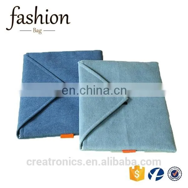 CR Sample Available Envelope Shape Canvas Material Light Blue Color Latest Design Hot Sales Fancy Cheap Indian Designer Purses photo-3