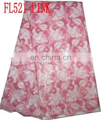 African Fashion French Lace/organza Lace/sequin Lace (FL521) photo-5