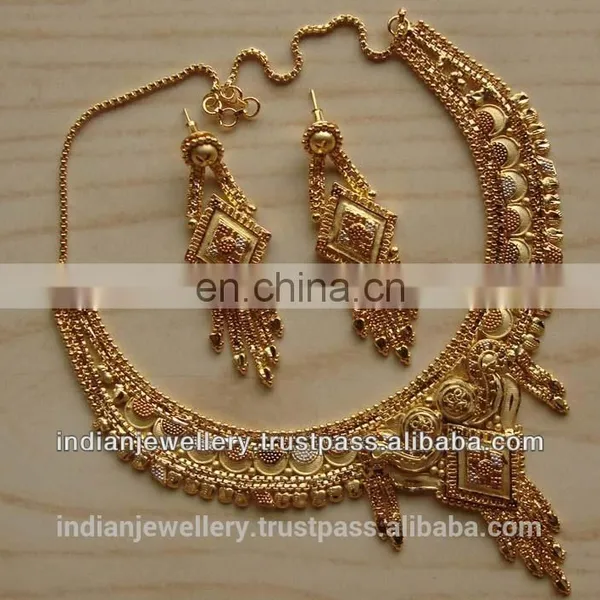 Goldplated Necklace Jewelry Set Manufacturer, Gold-plated Necklace Fashion Jewellery Sets Exporter photo-6