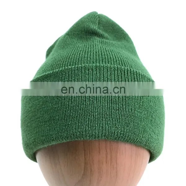 Custom Winter Slouch Pom Knitted Arcylic Beanie Hat photo-4