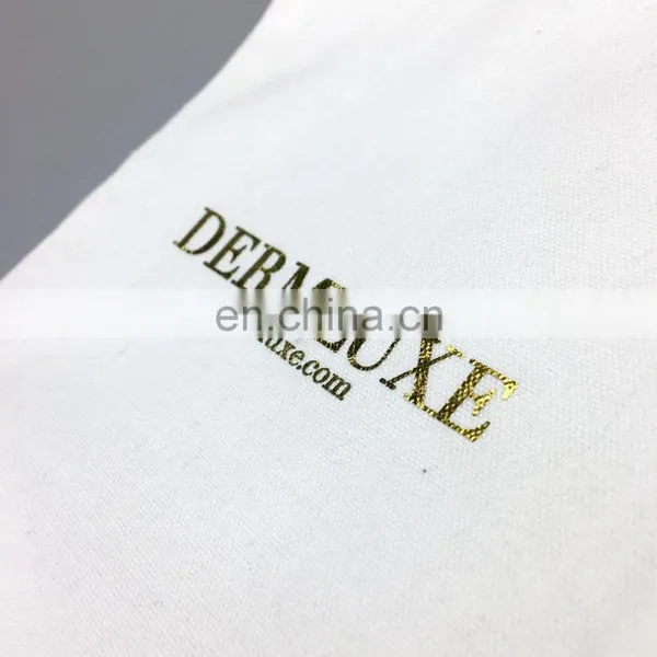 Custom Gold Logo Drawstring Pouch Bags Dust Bag With Two Strings photo-3
