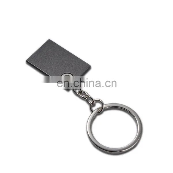 Custom LOGO Cheap Metal Black Keyring Gun Color Sheet Name Sublimation Blank Keychain photo-2