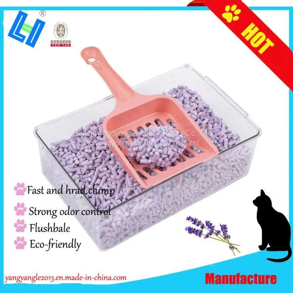 Tofu Cat Litter/sand With Lavender Scent, Fast Clump, Odor Control, Flushable photo-3