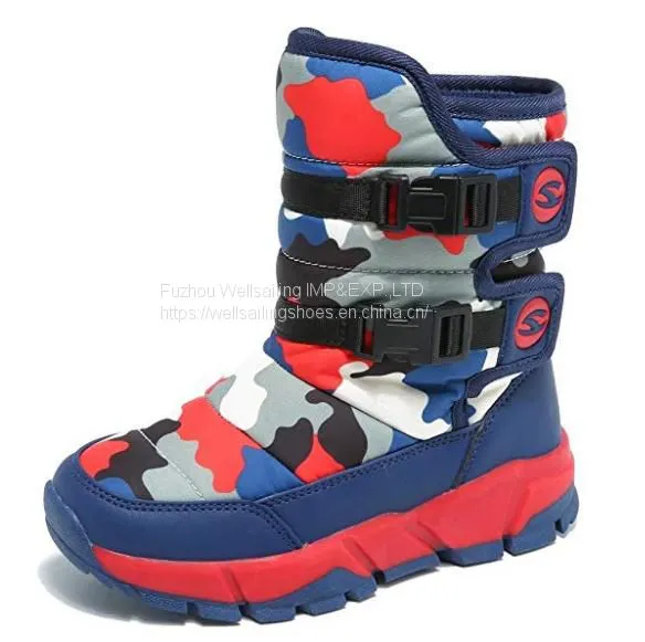 Boy's Snow Boots Warmth Camouflage New Style Children Cotton Boots