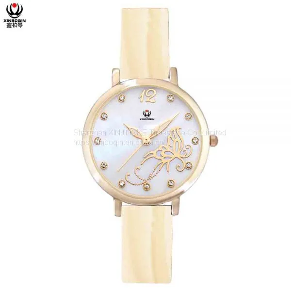 XINBOQIN Supplier Your LOGO Custom Ladies Brands Casual Quartz Waterproof Japan Movement PC21 Quartz Acetate Watch photo-5