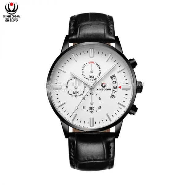 XINBOQIN Dropshipping Custom Luxury Fashion Popular Casual Tide Waterproof Stainless Steel Men's Watch photo-5