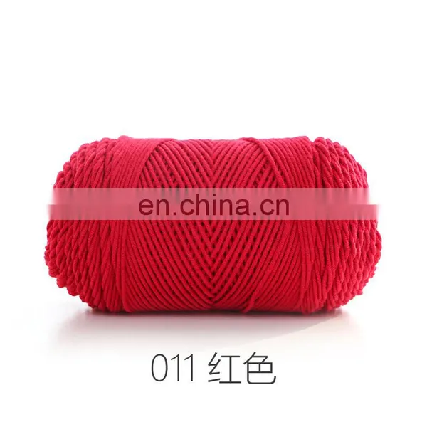 Hot Sale Hand Knitting Rainbow Yarn 55%Acrylic 45%Cotton Yarn photo-3